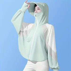 Women's lightweight sun protection and windproof jacket