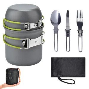 Portable Camping Cookware Lightweight Compact