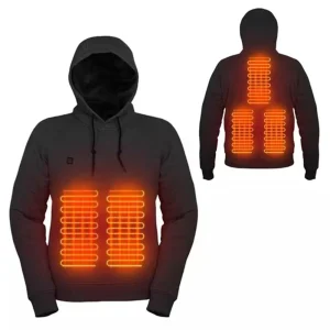 Men Women USB Heating Hoodies USB Rechargeable