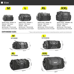 Motorcycle Travel Luggage Bag Waterproof